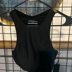 Lanston Sport Black Women's Top